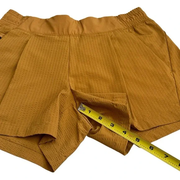 Athleta Textured Brooklyn Short Golden Turmeric Athletic Gym Utility Everyday 2 - Picture 13 of 13